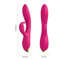 Mor Klitoris ve G Spot Uyarıcı Rabbit Vibratör 