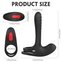 Şarjlı Kumandalı G Nokta ve Klitoris Uyarıcı Vibratör Testis Halkalı Titreşimli Penis Yüzüğü