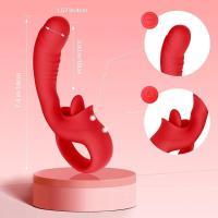 Klitoris ve G Spot Uyarıcı Hareketli Orgazm Dil Vibratör