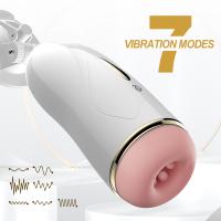 Şarjlı İnteraktif Hareket ve Ses Özellikli Güçlü Titreşimli Vantuzlu Teknolojik Suni Vajina Mastürbatör