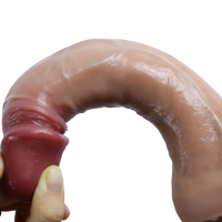 Cock Series 21 CM Ultra Yumuşak Dokulu Çift Katmanlı Damarlı Realistik Dildo Yapay Penis 