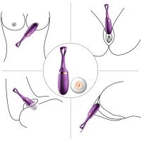 Şarjlı Uzaktan Kumanda ve Ses Kontrollü G-Spot ve Klitoris Uyarıcı Giyilebilir Vajinal Top