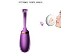 Şarjlı Uzaktan Kumanda ve Ses Kontrollü G-Spot ve Klitoris Uyarıcı Giyilebilir Vajinal Top