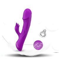 Mor Şarjlı Çift Motorlu G Nokta ve Klitoris Uyarıcı Rabbit Yapay Penis Vibratör