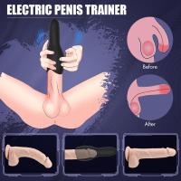 Şarjlı Ereksiyon Eğitim Vibratörü Güçlü Titreşimli Penis Başı Masaj Aleti Otomatik Masturbatör