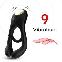 Şarjlı Güçlü Titreşimli Testis ve Klitoris Uyarıcı Vibratör Penis Yüzüğü