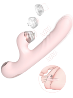 Şarjlı İleri Geri Hareketli ve Değiştirilebilir Başlıklı Klitoris Emiş Rabbit Vibratör