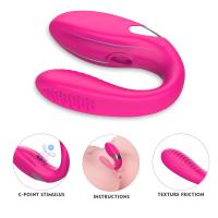 Şarjlı Kumandalı Eğilebilir G Nokta ve Klitoris Emiş Uyarıcı U Tipi Çift Vibratörü