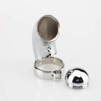 Silver Özel Chastity Cage Kilit Penis Esaret Kafesi 