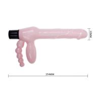 Super Strapless Çift Taraflı Biseksüel Yumuşak Realistik Vibratör Dildo 