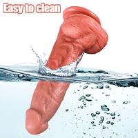 Master Perfection Dildo Austin - Ultra Yumuşak Çift Katmanlı Damarlı Realistik Yapay Penis