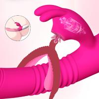 Şarjlı Akıllı Isıtmalı Güçlü Titreşimli ve Dil Hareketli G-Spot ve Klitoris Uyarıcı Yapay Penis Rabbit Vibratör