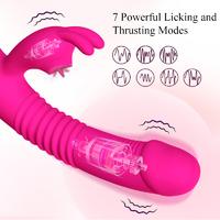 Şarjlı Akıllı Isıtmalı Güçlü Titreşimli ve Dil Hareketli G-Spot ve Klitoris Uyarıcı Yapay Penis Rabbit Vibratör