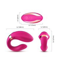 Kumandalı İlişki Anında Kullanılabilir Klitoris Uyarıcı Çift Vibratörü
