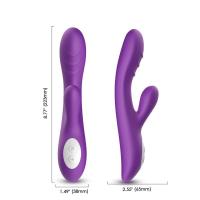 Mor Isıtmalı Klitoris ve G Spot Uyarıcı Rabbit Vibratör