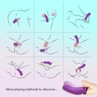Mor Şarjlı G Nokta ve Klitoris Uyarıcı Parmağa Takılabilir Mini Vibratör