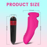 Pembe Şarjlı G Nokta ve Klitoris Uyarıcı Parmağa Takılabilir Mini Vibratör