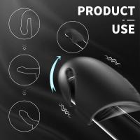 Şarjlı Ereksiyon Eğitim Vibratörü Güçlü Titreşimli Ereksiyon Masaj Aleti Otomatik Mastürbatör